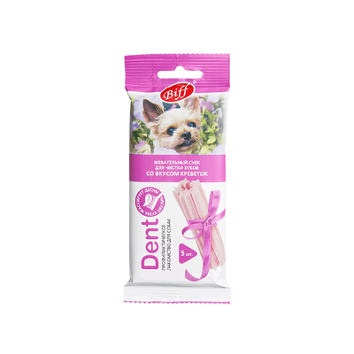 Жевательный снек Titbit со вкусом креветок, для малых пород, 35 г