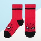 Набор носков "Человек-Паук" 2 пары, красный/чёрный, 14-16 см - Фото 2
