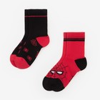 Набор носков "Человек-Паук" 2 пары, красный/чёрный, 16-18 см - Фото 5