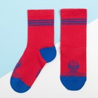 Набор носков "Человек-Паук" 2 пары, красный/синий, 16-18 см - Фото 3