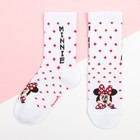 Набор носков "Minnie", Минни Маус 2 пары, красный/белый, 12-14 см - Фото 2