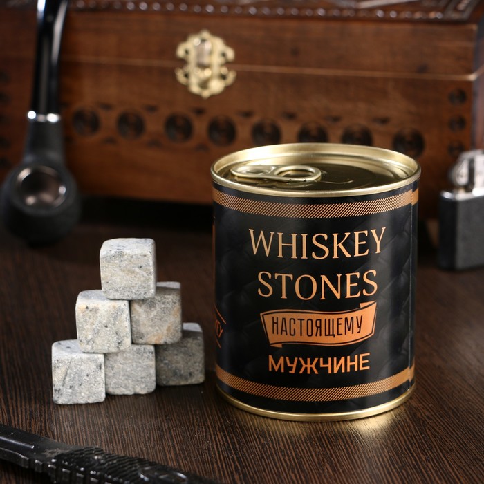 Набор камней для виски &quot;Whiskey stones. Vintage&quot;, в консервной банке, 9 шт.