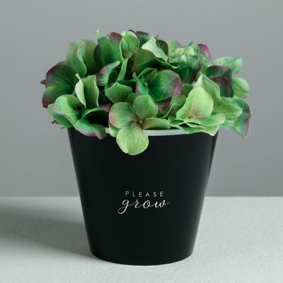 Кашпо для цветов «Please grow», 0,8 л, 11 х 12 см