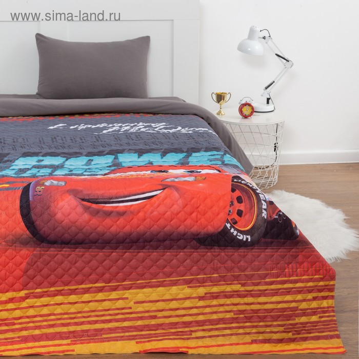 Покрывало детское «Тачки» 1.5 сп, 145×210 см, микрофибра - Фото 1