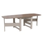 Стол книжка 880х300/900/1700/2280х740 Ясень шимо темный/светлый - Фото 5