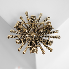 Брошь «Сияние звезды», цветная в золоте - Фото 2