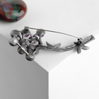 Брошь веточка кустовая «Аметист» в серебре - Фото 2