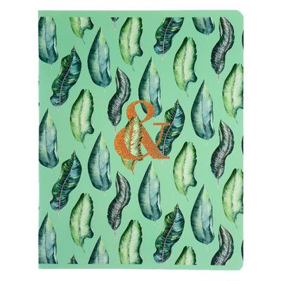 Тетрадь 48 листов в линейку Mint Gold, обложка мелованный картон, тиснение голографической фольгой, МИКС