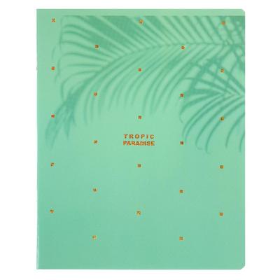 Тетрадь 48 листов в линейку Mint Gold, обложка мелованный картон, тиснение голографической фольгой, МИКС