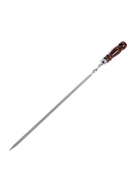 Шампур с деревянной ручкой «Шар», рабочая длина - 40 см, ширина - 10 мм, толщина - 2.5 мм - Фото 4