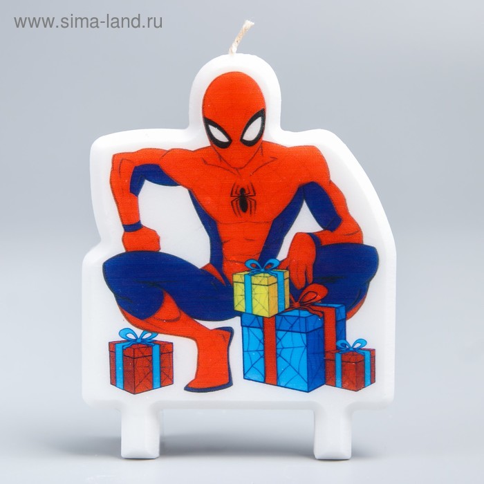 Свеча в торт «Подарки от Человека-Паука», Спайдермен, 78 х 100 мм - Фото 1