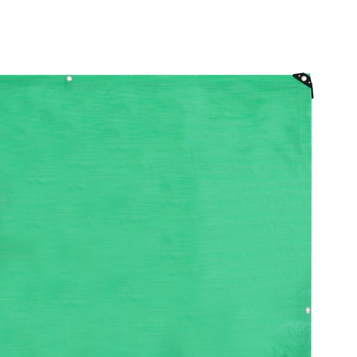 Тент защитный, 6 × 5 м, плотность 120 г/м², УФ, люверсы шаг 1 м, зелёный - фото 1899778754