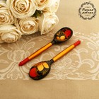 Ложка деревянная «Хохлома», маленькая, традиционная роспись - Фото 1