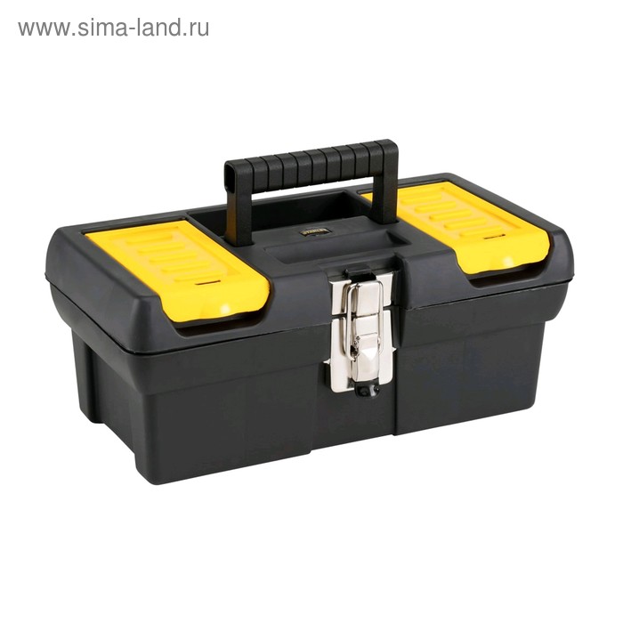 Ящик для инструментов Stanley 1-92-064, 12.5", 2 органайзера, лоток, металлические замки - Фото 1