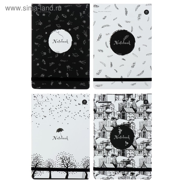 Блокнот А5, 100 листов в точку Megapolis Journal, твёрдая обложка с резинкой, бежевый блок 70 г/м2 - Фото 1