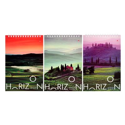 Блокнот А5, 40 листов на гребне «Природа», обложка ламинированный картон, блок 55 г/м², МИКС