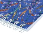 Блокнот А5, 40 листов на гребне «Цветы» Паттерн, обложка ламинированный картон, блок 55 г/м², МИКС - Фото 2