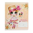 Тетрадь 12 листов в клетку «Девочка Сьюзан», обложка мелованный картон, выборочный УФ-лак, МИКС - Фото 3