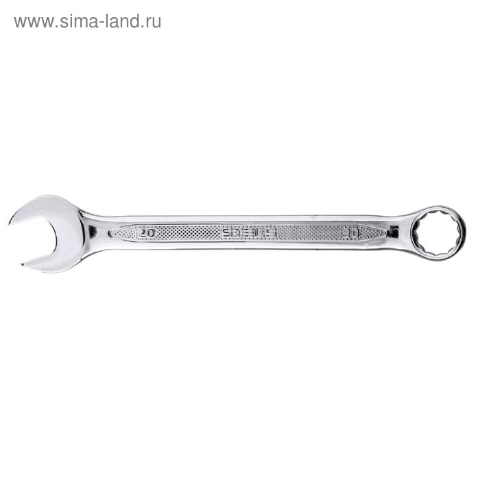 Ключ комбинированный STELS 15257, CrV, антислип, 20 мм - Фото 1