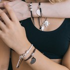 Кулоны парные на цепочке «Пазлы», 45 см, цвет чернёное серебро - Фото 4