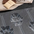 Форма для шоколада и конфет «Робот на палочке», цвет прозрачный - Фото 5