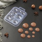 Форма для шоколада и конфет пластиковая «Шоко-круги», цвет прозрачный - фото 1003625