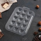 Набор форм для шоколада и конфет пластиковая «Алфавит русский», 3 шт, цвет прозрачный - фото 4306233