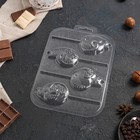 Форма для шоколада и конфет пластиковая «Котятки на палочке», пластиковая, цвет прозрачный - Фото 2