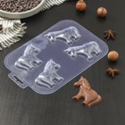 Форма для шоколада и конфет «Шоко-Единорог», пластик, прозрачная - Фото 1