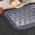 Форма для шоколада и конфет пластиковая «Плитка Кубики Экстра», цвет прозрачный - Фото 5