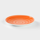 Тарелка фарфоровая Infinity, d=17,5 см, оранжевая - Фото 2