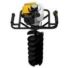 Мотобур CHAMPION AG243, 1.7 л.с., 1.25 кВт, 42.7 см3, шнек 150×550 мм, d=20 мм, 0.98 л - Фото 1