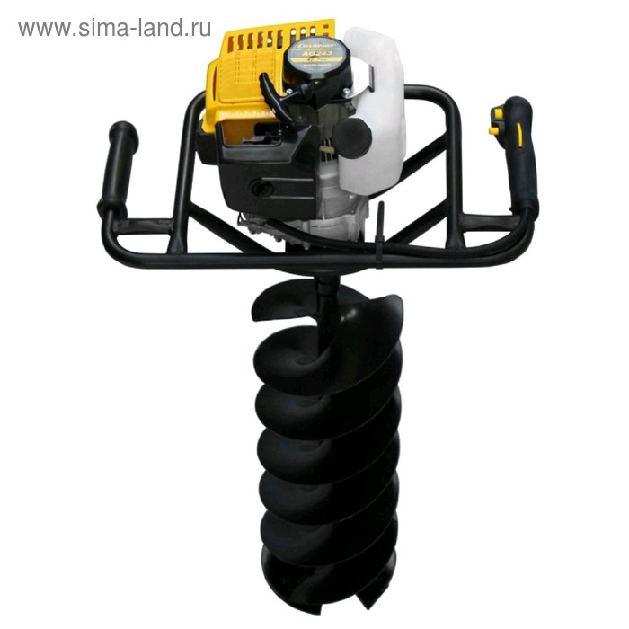 Мотобур CHAMPION AG243, 1.7 л.с., 1.25 кВт, 42.7 см3, шнек 150×550 мм, d=20 мм, 0.98 л - Фото 1