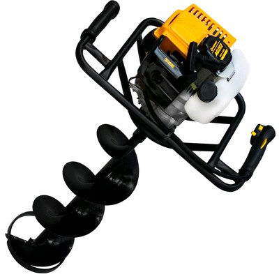 Мотобур CHAMPION AG252, 1.99 л.с., 1.46 кВт, 51.7 см3, шнек 200×550 мм, d=20 мм, 0.98 л