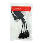 USB-разветвитель LuazON, G-731, 4 порта, USB2.0 - Фото 2