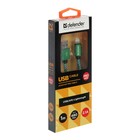 Кабель Defender ACH01-03T PRO, USB - Lightning, 2.1A, 1 м, зеленый - Фото 3