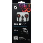 Наушники Defender Pulse 420, вакуумные, микрофон, 105дБ, 32 Ом, 3.5 мм, 1.2 м, чёрно-красные - Фото 6