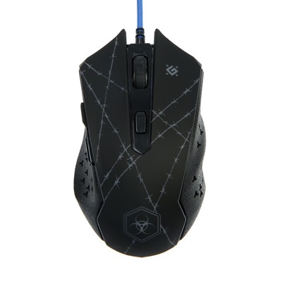 Мышь Defender Forced GM-020L, игровая, проводная, оптическая, 6 кнопок, 3200 dpi, чёрная