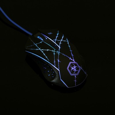 Мышь Defender Forced GM-020L, игровая, проводная, оптическая, 6 кнопок, 3200 dpi, чёрная