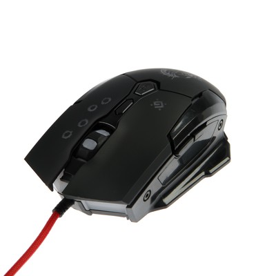 Мышь Defender Killer GM-170L, игровая, проводная, оптическая, 7 кнопок, 3200 dpi, чёрная