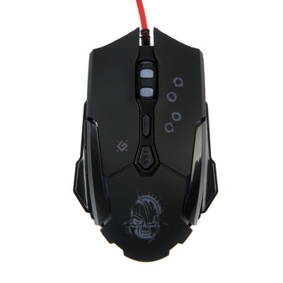 Мышь Defender Killer GM-170L, игровая, проводная, оптическая, 7 кнопок, 3200 dpi, чёрная