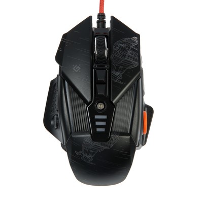 Мышь Defender sTarx GM-390L, игровая, проводная, оптическая, 8 кнопок, 3200 dpi, чёрная