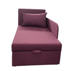 Диван кушетка NEXT NICE, со спальным местом 750×1950 мм, рогожка WINE - Фото 2