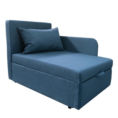 Диван кушетка NEXT NICE, со спальным местом 750×1950 мм, рогожка NAVY