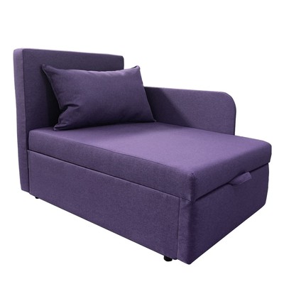 Диван кушетка NEXT NICE, со спальным местом 750×1950 мм, рогожка VIOLA