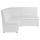 Кухонный уголок «АЛЕКС», экокожа, 1630×500×950 мм, TEOS WHITE - Фото 1