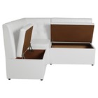 Кухонный уголок «АЛЕКС», экокожа, 1630×500×950 мм, TEOS WHITE - Фото 3