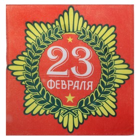 Полотенце "23 февраля" 30 х 30 см, 200 гр/м2 606831