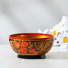 Пиала дерево хохлома «Роспись», 12×6 см - Фото 4