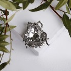 Брошь «Божья коровка», цвет радужно-белый в серебре - Фото 2